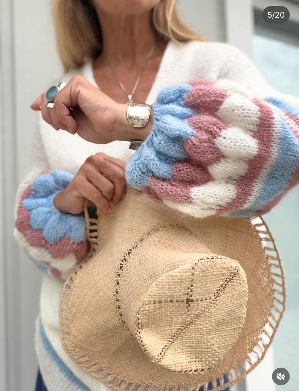 sweater rosa art 560 talle unico